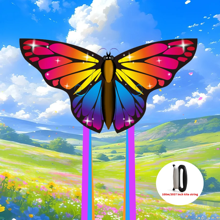 Rainbow Butterfly Kite Een kleurrijk vliegavontuur voor buiten