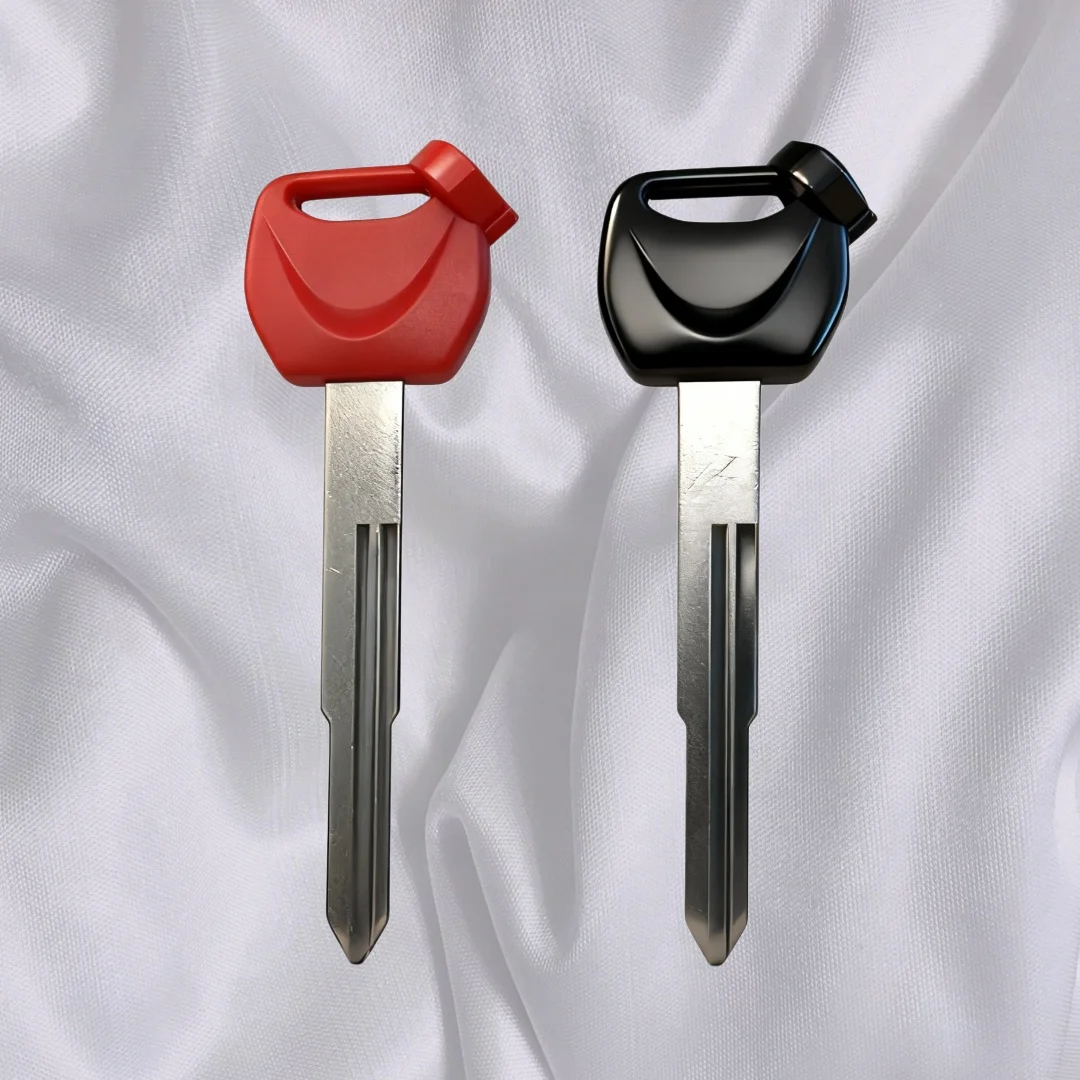 Motorcycle Key For Honda 62mm Anti-Theft Lock Silver Wing Replacement Uncut Blank Key for 600 400 FAZE 250 ABS Scooter