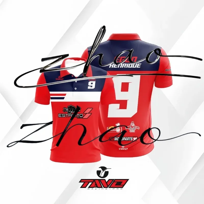 

Men's Polo Shirt Business VhaSport Black Men's Bowling Polo Shirt Motorcycle and Car Racing Clothing