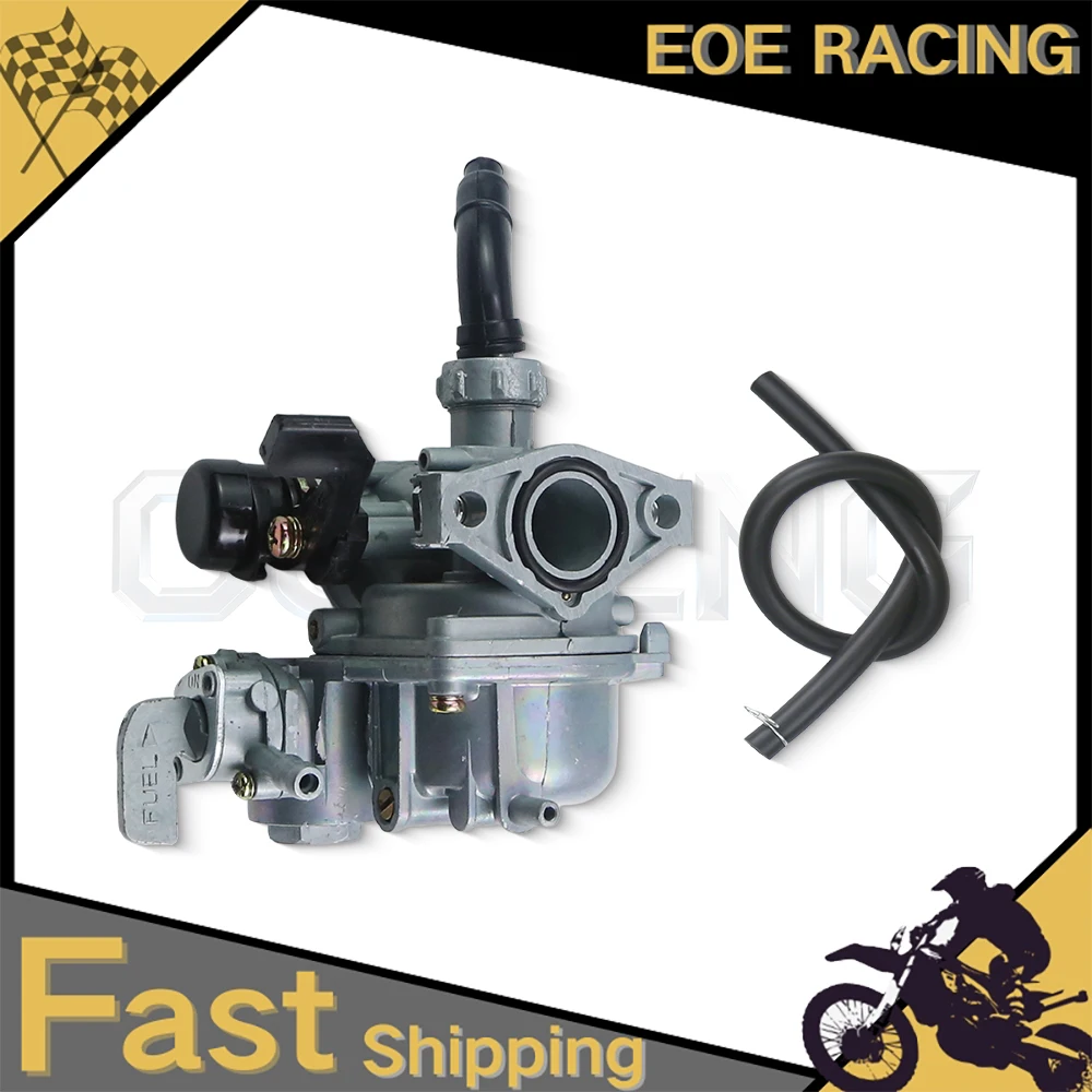 PZ17 Carburetor With Fuel Tap Valve For 100cc 110cc 125cc Motorcycle ATV Moped Engine Replacement Carb Parts