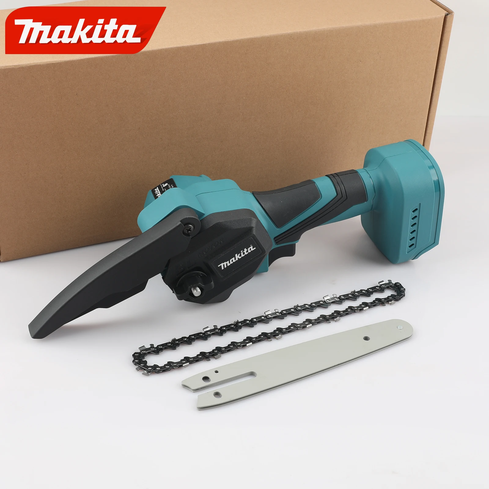 Makita – scie à main simple avec batterie au Lithium sans balais 18V, pour usage domestique, petite scie à bois de chauffage portative, Portable pour l'extérieur