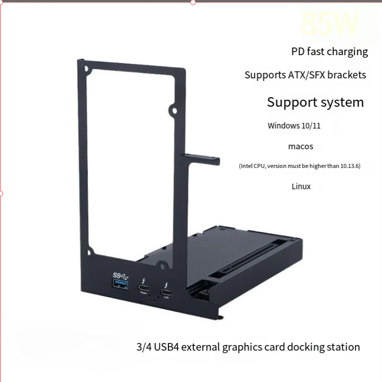 3/4 GPU Dock External Graphics Card Dock, Laptop External GPU Expansion Dock for Notebook