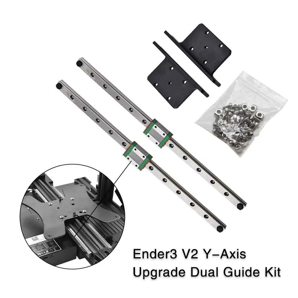 

NEW Upgrade Y-Axis Linear Rail Kit for 3D Printer Parts Ender-3/Ender 3 V2 Ender3 Pro Dual MGN12H 300MM