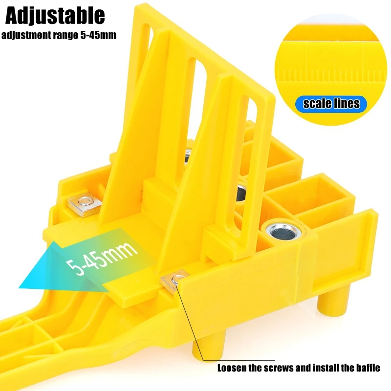 Localizzatore di punzoni per la lavorazione del legno Strumenti per carpentiere Utensili manuali 6/8 / 10mm Punta da trapano Perforatrice per tasselli trasversali Accessori per maschere per trapano