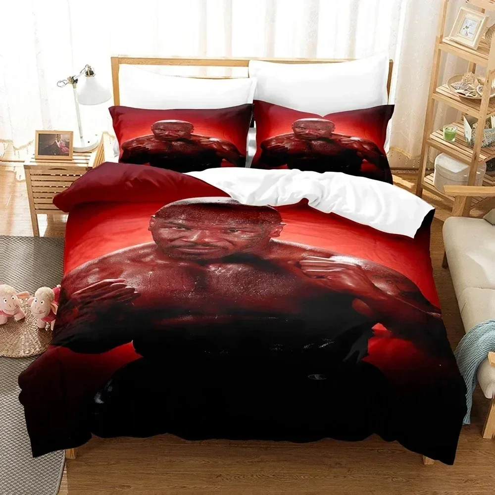 3D Printed Boxing Bedding Set Duvet Cover Sheet Printed Bed Set Pillowcase Bed Full Queen King Size Comforter Bedroom