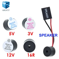 10pcs 3V 5V 12V Active Buzzer Magnetic Long Continous Beep Tone 12*9.5mm New And Original Hjxrhgal For Arduino Mini Plug Speaker