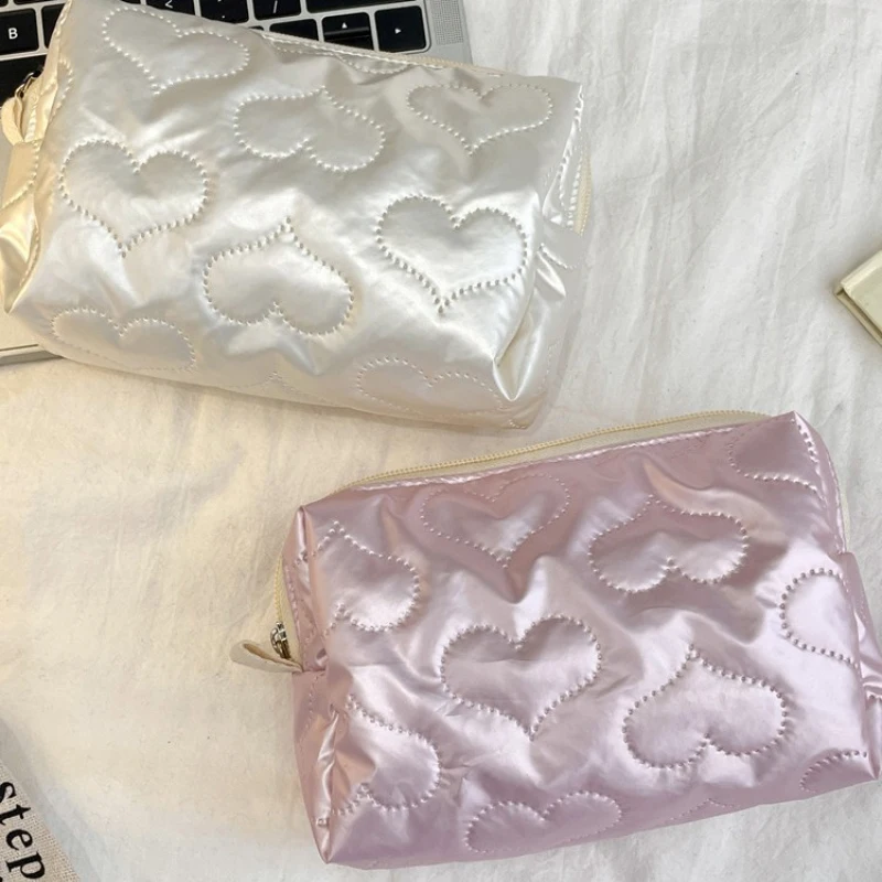 

Многофункциональная сумка для хранения косметической помады большой емкости, простая дорожная сумка для хранения туалета, милая сумка на молнии, подарок