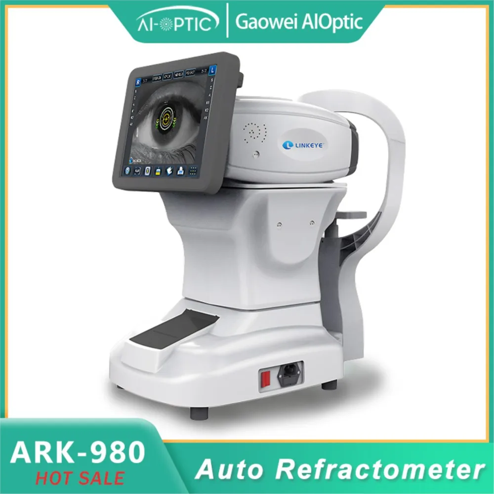 Ophthalmic Optical Instrument Auto Refractor 10.4" LCD Screen Auto Refractometer Keratometer for Ophthalmology Equipment Eye