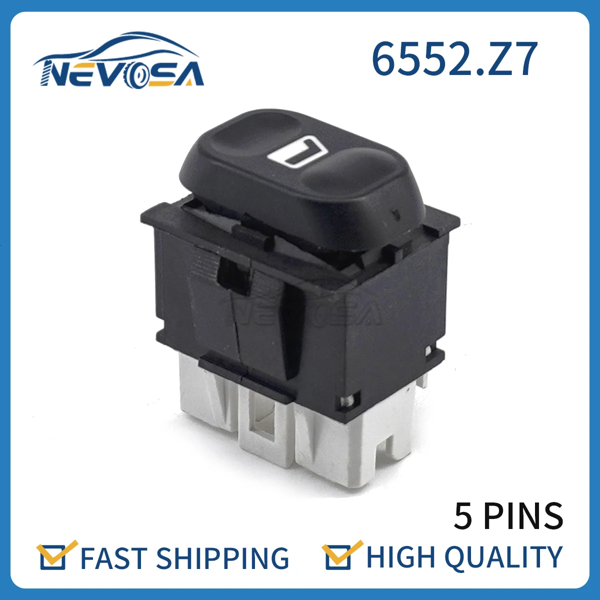 Nevosa 6552.Z7 Power Window Switch For Citroen Berlingo Xsara Jumpy Peugeot Partner 406 6552Z7 6552.AR 6552AR 6552 AR 6552.VQ