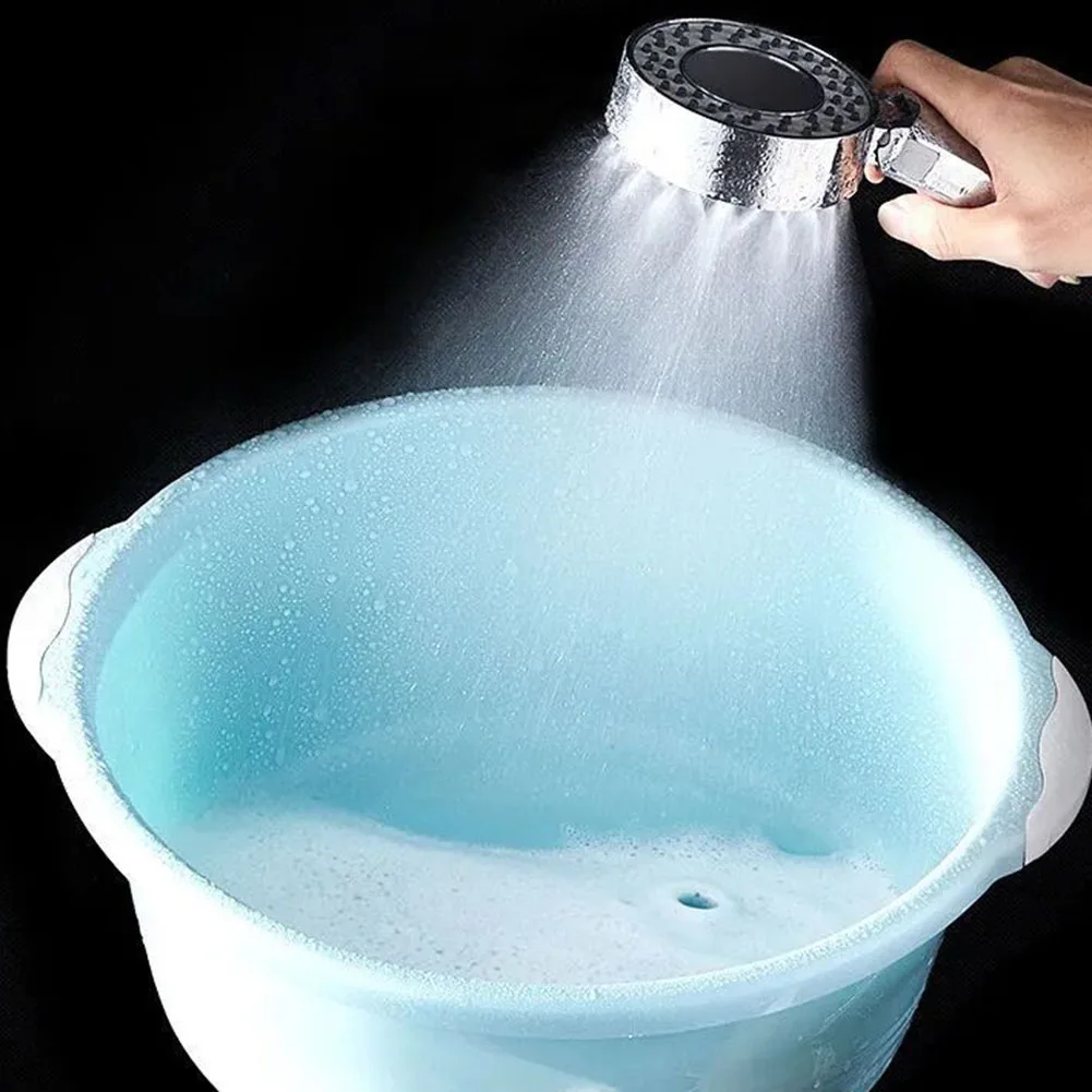 Showerheads Shower Head Double-sided Round ABS Booster Dual Function Shower Accessories Shower Head Hand Shower Head Handheld