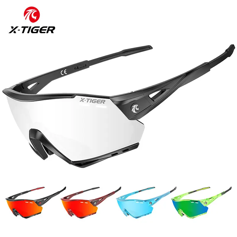 

X-TIGER Cycling Glasses Polarized 5 Lens Sports Men Sunglasses Mountain Bicycle Glasses Road MTB Bike Goggles Protection Eyewear