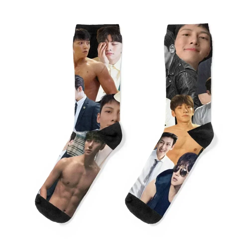 Ji Chang-wook photo collage Socks funny gift ankle Toe sports Mens Socks Women's