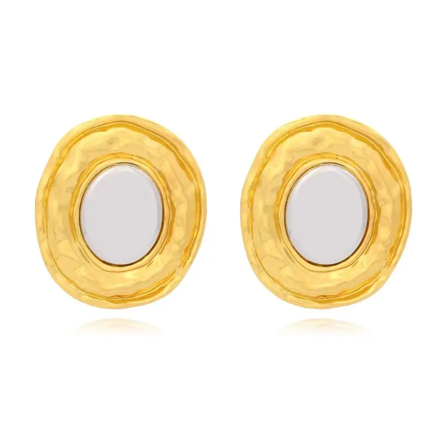 Retro Fashion Oval Geometry Earrings for Woman Jewelry