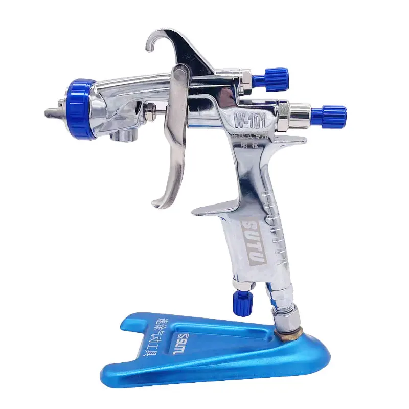 SUTU W-101 Spray Gun 1.3MM Nozzle Painting Guns Oil/Water Based Paint Air Spray Gun Airbrush High Atomization