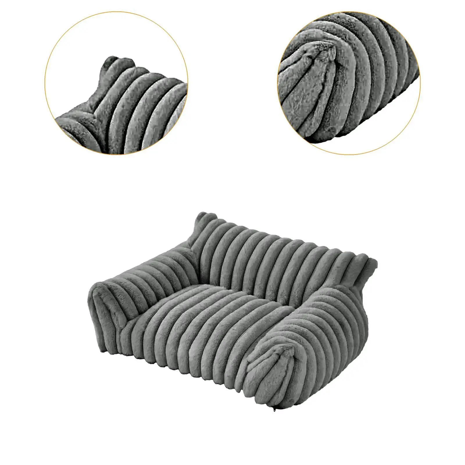 Sofá cama para mascotas, camas para gatos de interior, suave, moderno, con fondo antideslizante, sofá cama portátil para perros y gatos, perros pequeños y gatitos