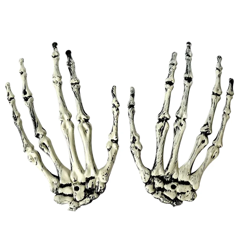 Life Size Skeleton Hands Severed Plastic Hands 15*9.5cm Life Size Skeleton Props Cosplay Robust Plastic Material