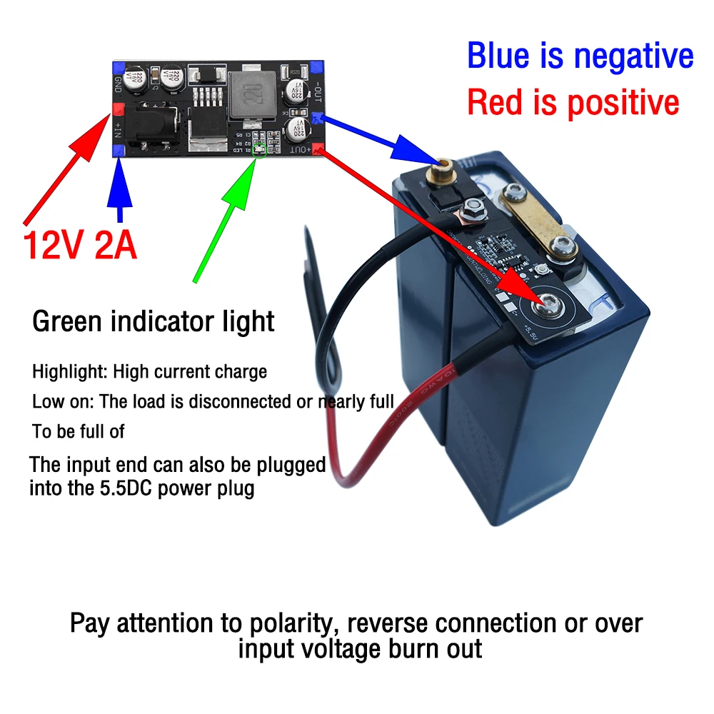 DC-DC Buck Voltage Converter Power Module 3A Adjustable Module Stable 12-24V to 2.4V-12.8V Power Supply Module