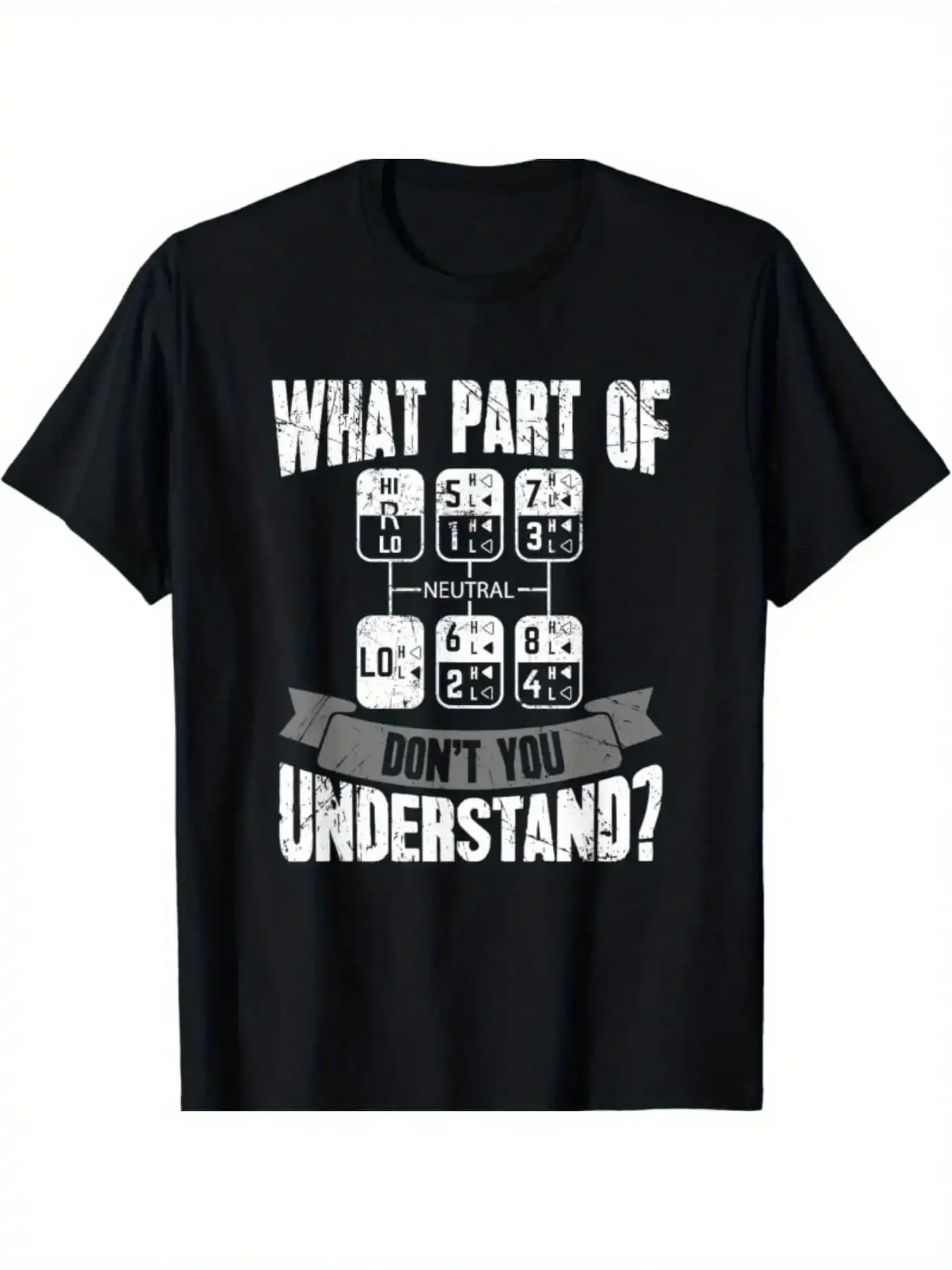 مريحة قصيرة الأكمام القطن أي جزء من لا تفهم سائق شاحنة هدية سائق شاحنة تي شيرت عادية لينة الرجال الصيف المحملة