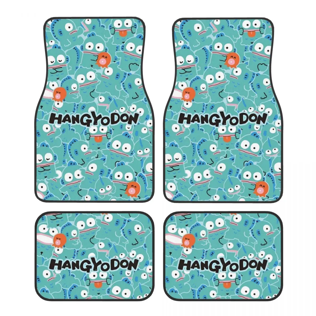 

Коврики Hangyodon Sanrio для автомобилей, всепогодные противоскользящие коврики, полный комплект автомобильных аксессуаров