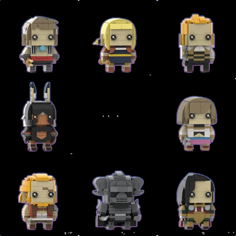 

1481PCS MOC Creative Model Final Fantasy Xii Brickheadz Bundle Technology DIY Assembly Building Blocks Display Birthday Gift Set