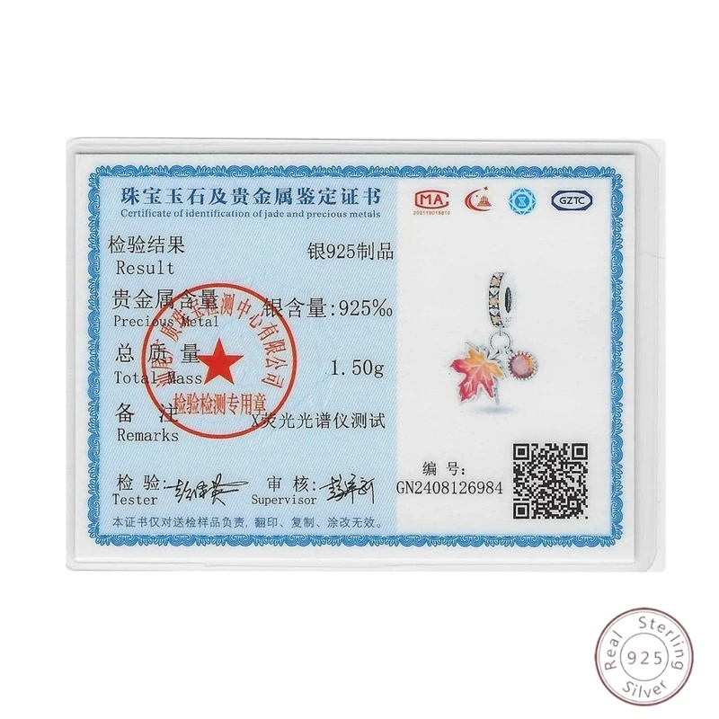 حار 100% 925 فضة مابل ليف تألق زركونيا خرز تميمة 3 مللي متر لتقوم بها بنفسك عطلة غرامة مجوهرات صنع الهدايا #5