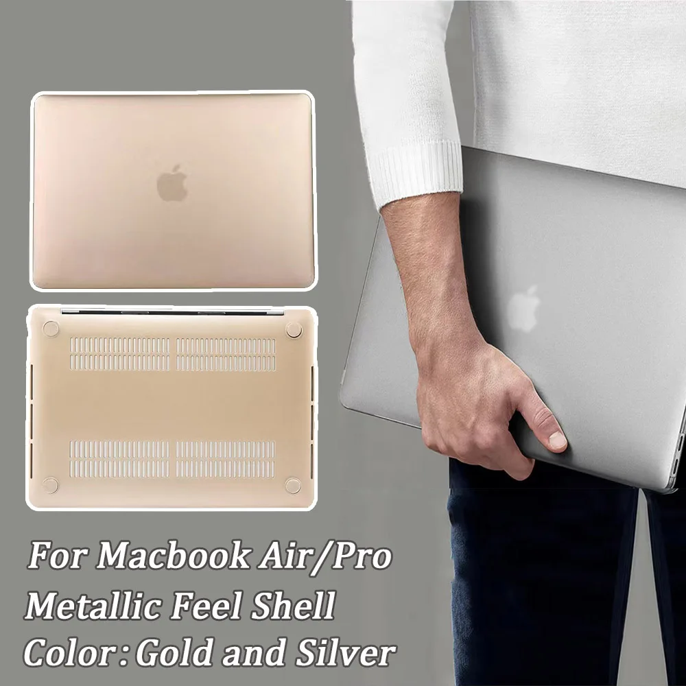 2024 MacBook Air Case for Macbook Air M3 M2 Chip 13In  A3113 A2681/15In A3114 A2941 Metallic Feel Matte Ultra Thin Aptop Case