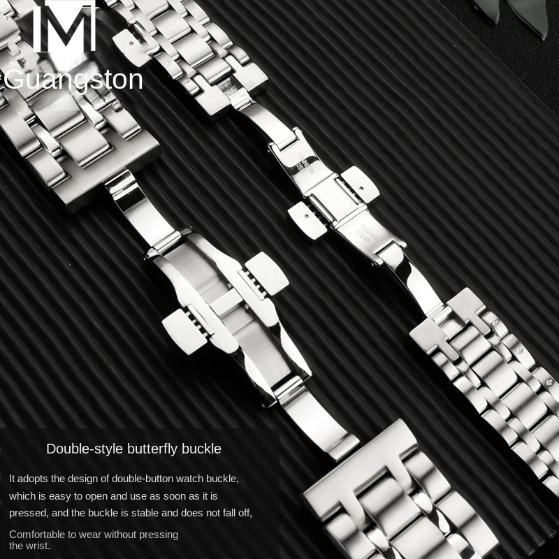 حزام سوار سلسلة Tissot Kutu ، سلسلة T035 ، T035627 ، T035207 ، T035410 ، 407A ، فولاذ مقاوم للصدأ