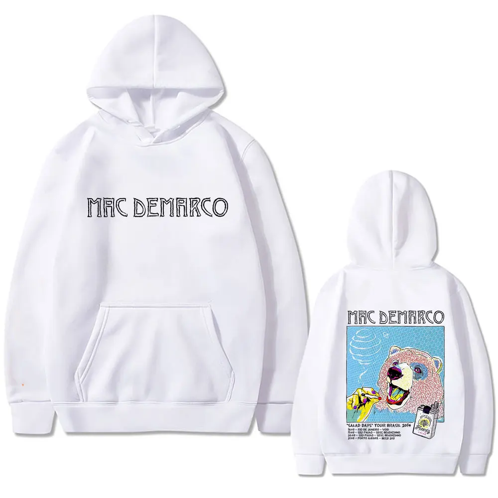 Singer Mac Demarco Salad Days Tour Brasil 2014 Hoodie Men Women Fashion Oversized Streetwear Male Casual Cotton Vintage Hoodies