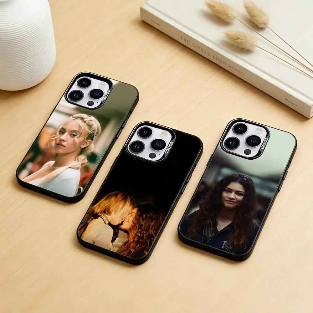 

E-Euphoria S-Season Phone Case Color Silver Shell For IPhone 17 16 15 14 13 12 11 Pro Max Plus