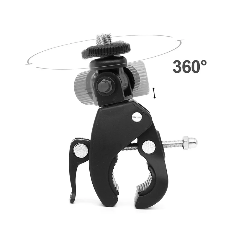 Camera Tripod Mount+Adapter Handlebar Clamp Roll Bar For Gopro Hero 1 2 3 3+ New