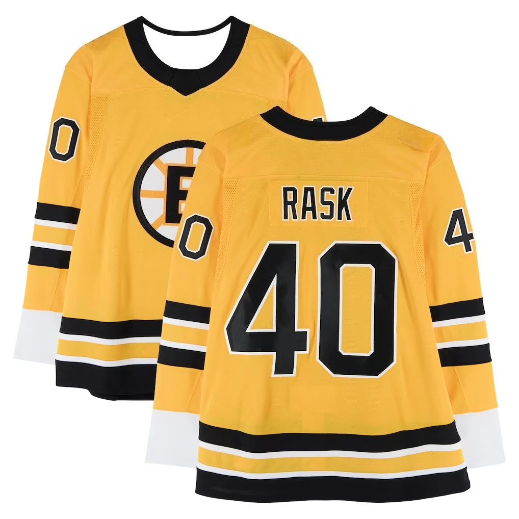 Hockey Jersey - Yellow with Black/White Accents 