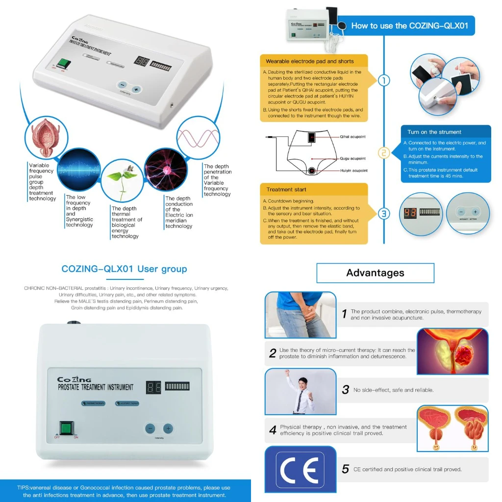

Premium Prostate Stimulator TENS + Magnet Therapy Men's Wellness Device