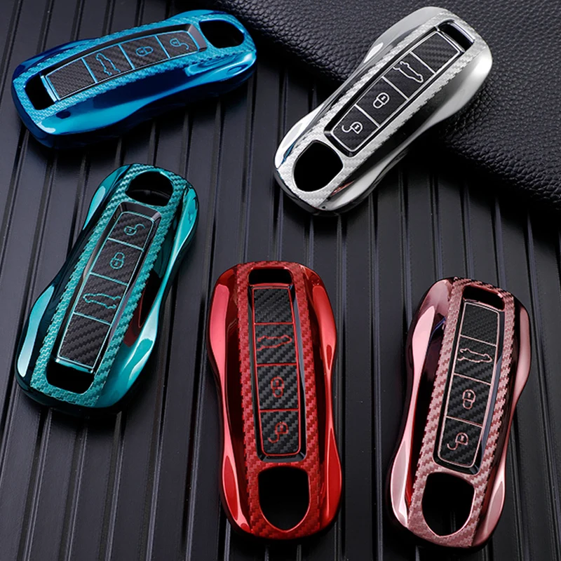 TPU Car Remote Car Key Case Cover For Porsche Macann Bobster Panamera Carman Cayenne 718 971 911 9YA 970 981 996 92A 2017