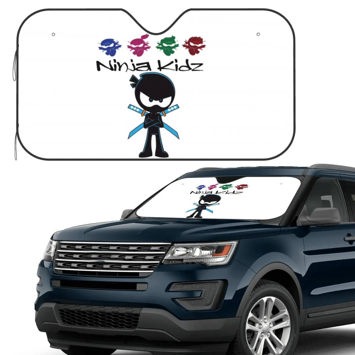 

Ninja Kidz солнцезащитный козырек на лобовое стекло автомобиля, переднее лобовое стекло, солнцезащитный козырек, аксессуары, чехлы