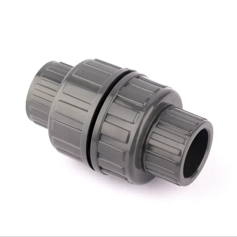 PVC One Way Non Return Check Valve 25,32,40,50,63,75,90,110,160mm Metric Solvent Weld Pressure Pipe Fitting Aquarium Garden