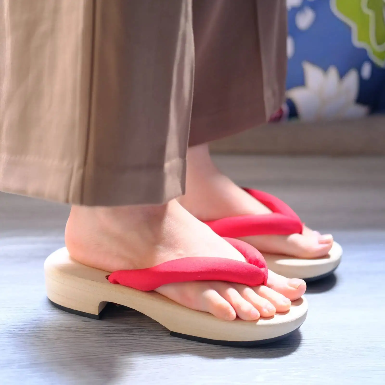 Tongs plates en bois pour femmes, pantoufles japonaises Geta Anime Nezuko Coplay, tongs, pantoufles, sabots, sandales