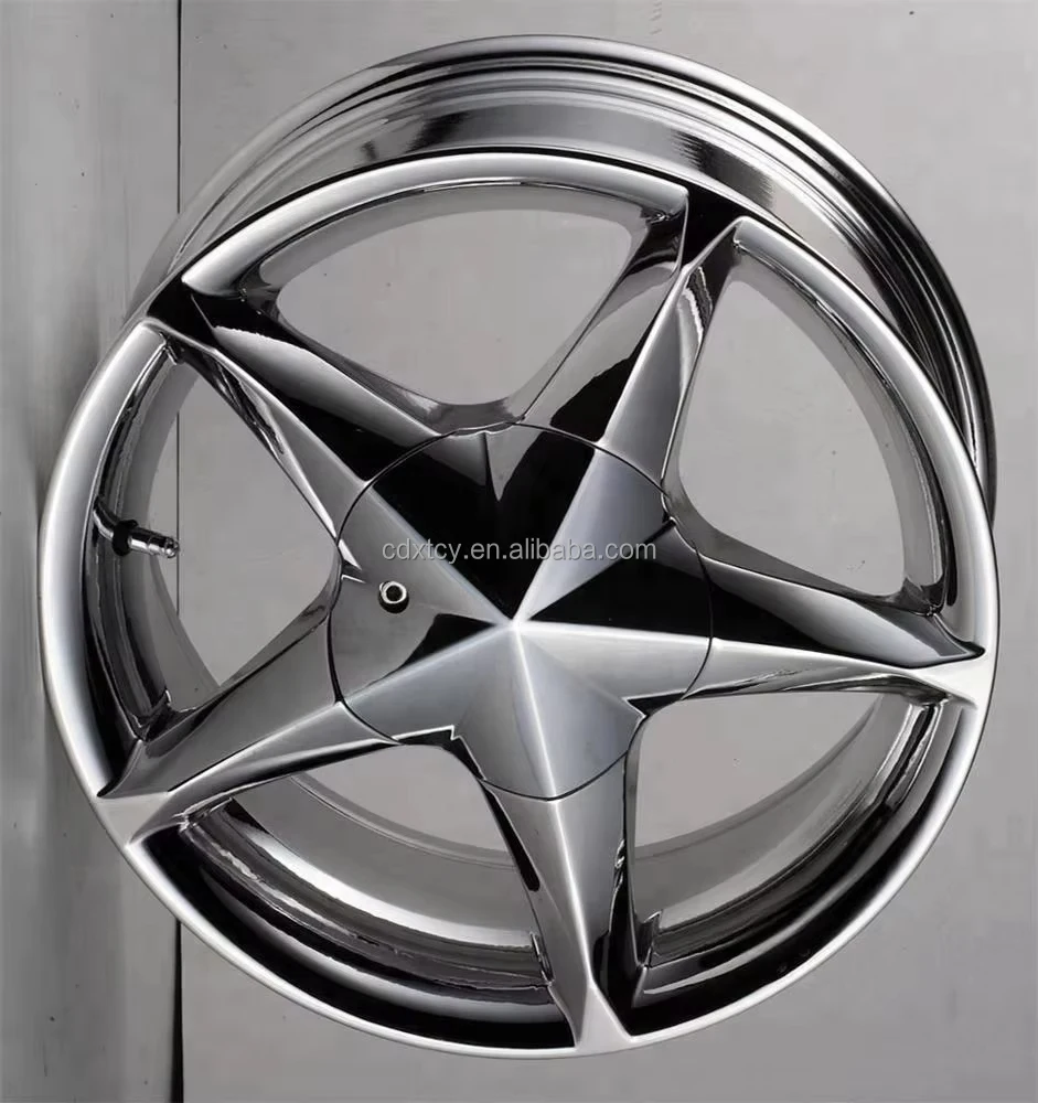 عجلات سيارة رياضية للركاب من سبيكة 2 قطعة مقاس 13 15 بوصة للرياضة ET 20 35 حافة كروم PCD 4X100 120 للضوء