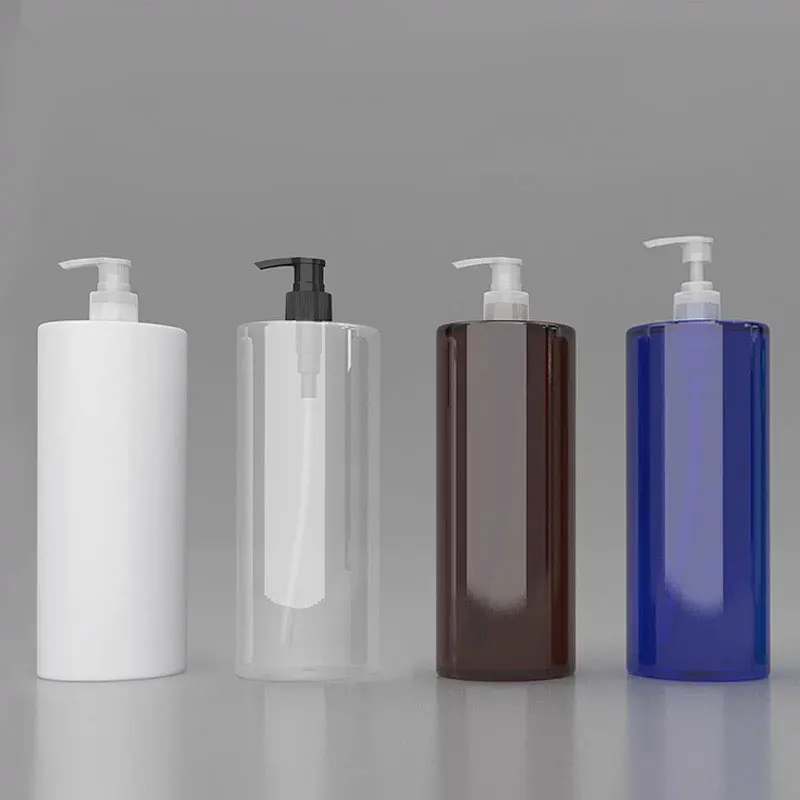 Garrafa plástica da bomba da loção 1000ml cuidados pessoais recipiente do tamanho da família 1l shampoo banho gel recipiente garrafas de embalagem cosmética