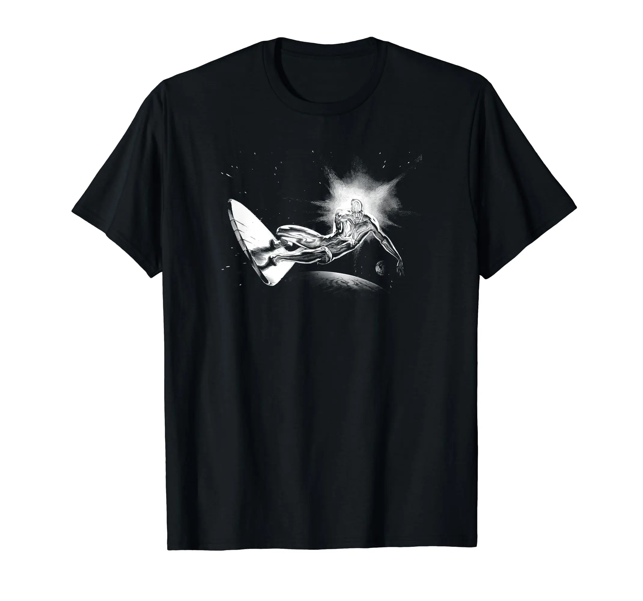  Fantastic Four Silver Surfer Galactic Cosmic Logo T-Shirt