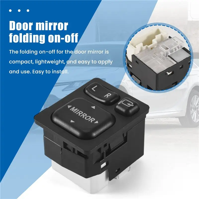 AU16-New Door Mirror Folding Switch Fit For Toyota Camry Vios Rav4 Scion Lexus 84872-52040