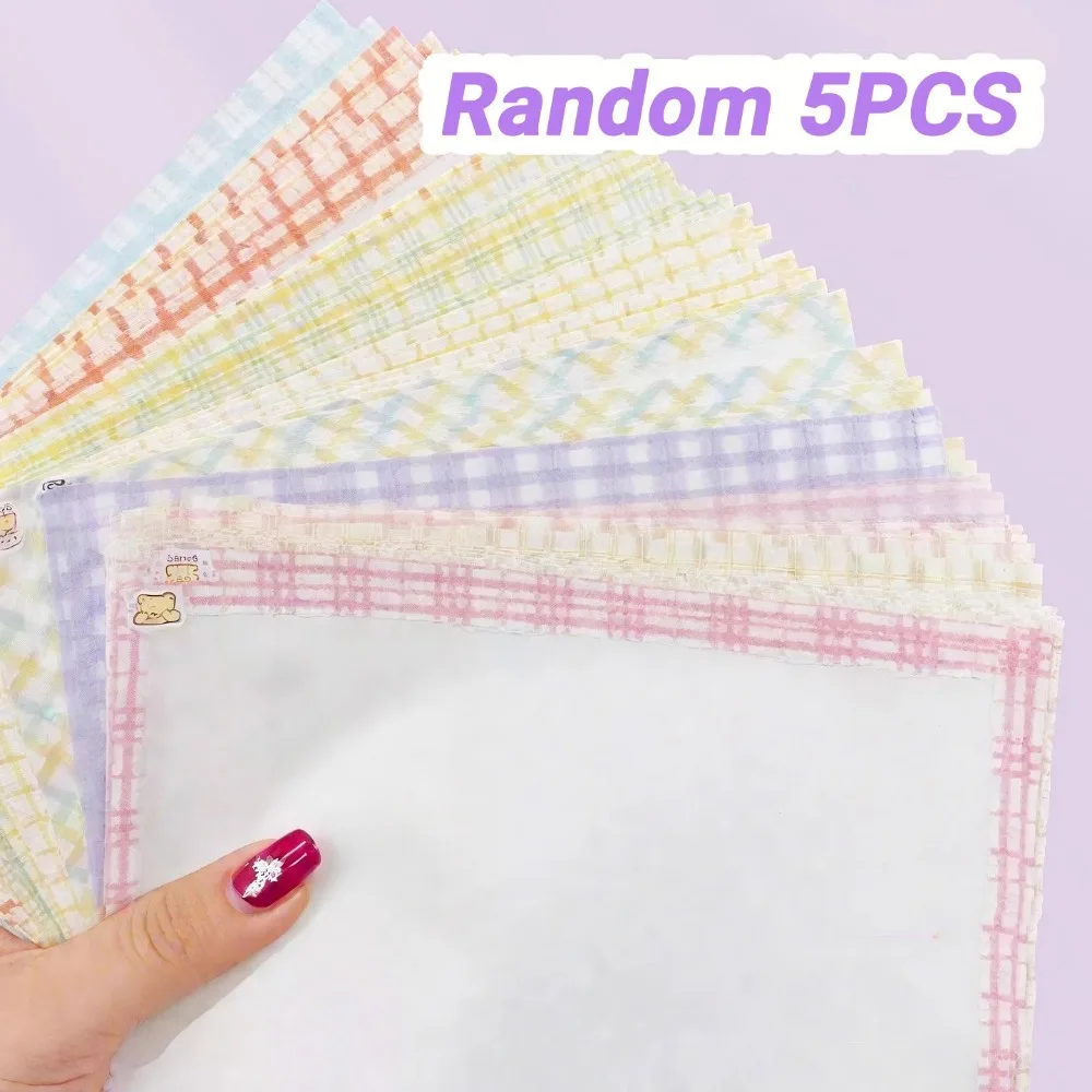 5Pcs Light Transmission Perler Beads Baking Cloth Edge-stitched DIY Ironing Sheets for Fuse Beads Heat Resistant Sturdy