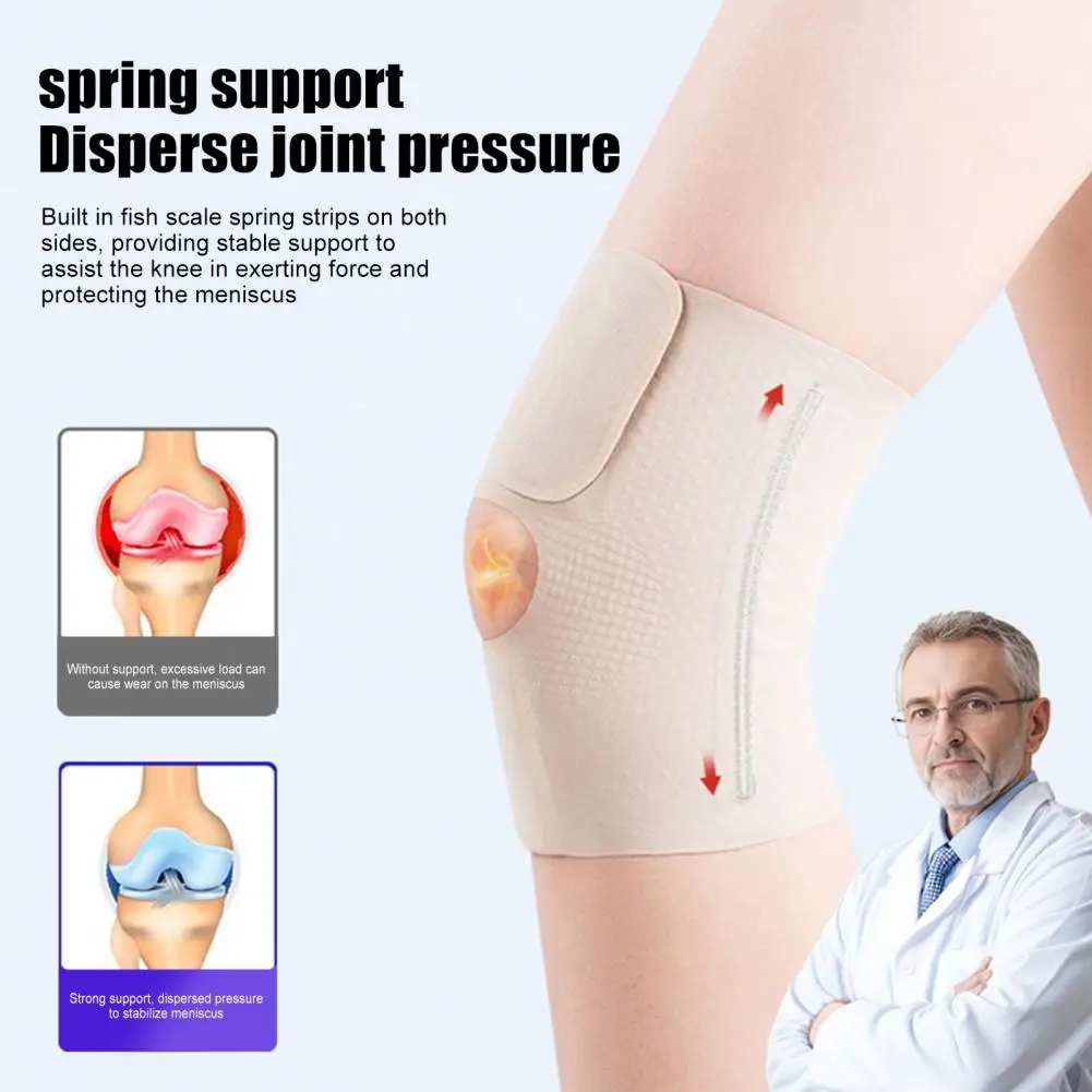 Knee Support Brace Knee Compression Sleeve Wrap Arthritis Pain Meniscus Tear Injury Recovery Workout Patellar Tendon Knee Strap