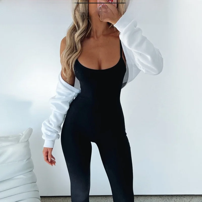 

Pure Color Lace Slim Fit Vest Top with Long Sves Hollow out oulder Wrap Casual Sle for Women Spring Autumn Season