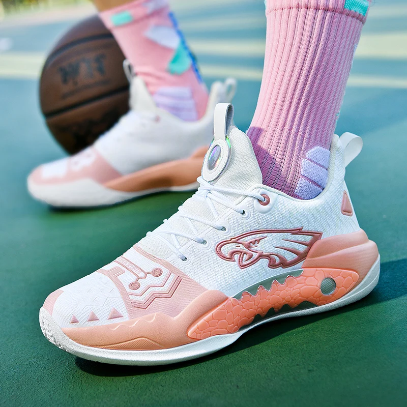 

Men Basketball Shoes Field Sneaker Athletic Cushioned Basketball Boots Professional Wearable Casual Boys Training Sports Shoes