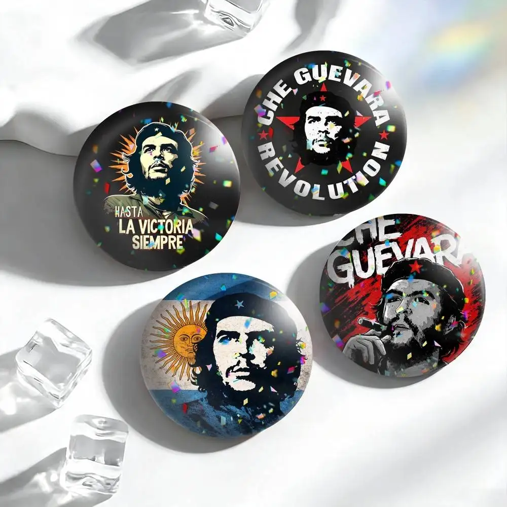 C-Che G-Guevara Freedom  25mm 32mm 44mm 58mm 75mm Brooches Badges Pins for Accessories Gift