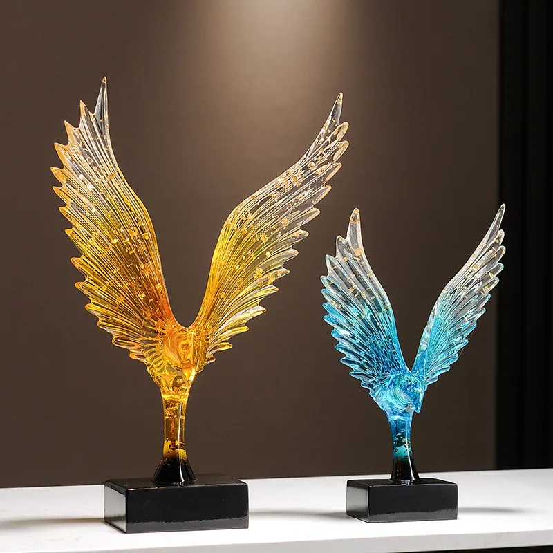 

Статуэтка орла для домашнего декора, скульптура летящего орла, современный декор для офисного стола, роскошное украшение для ТВ-тумбы и книжной полки, художественное изделие