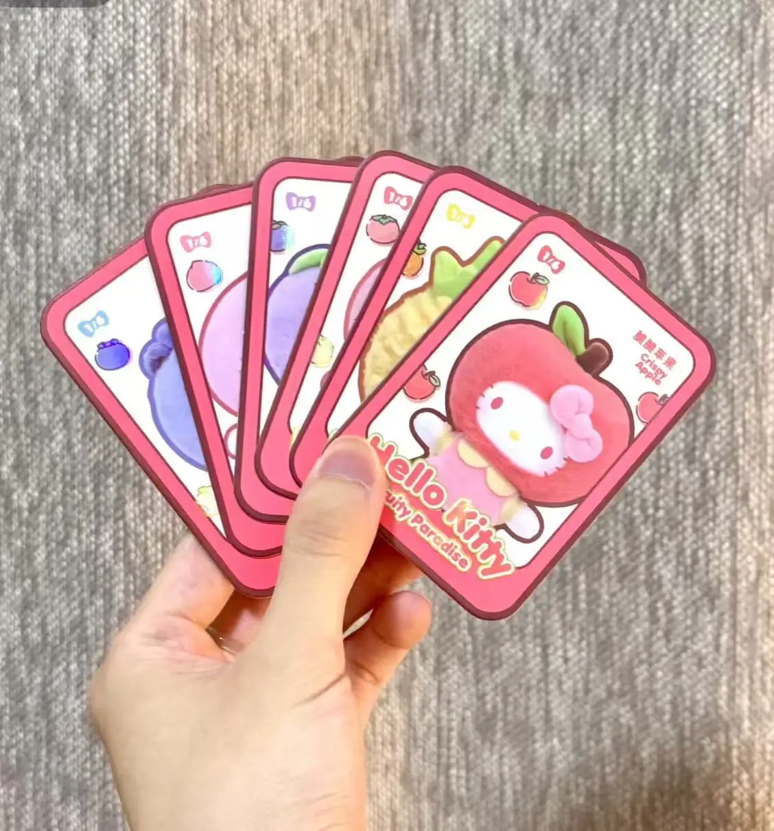 جديد حقيقي TOPTOY مرحبا كيتي الفاكهة بستان سلسلة صندوق أعمى لعبة عصرية لطيف سطح المكتب زخرفة تحصيل هدية للفتيات