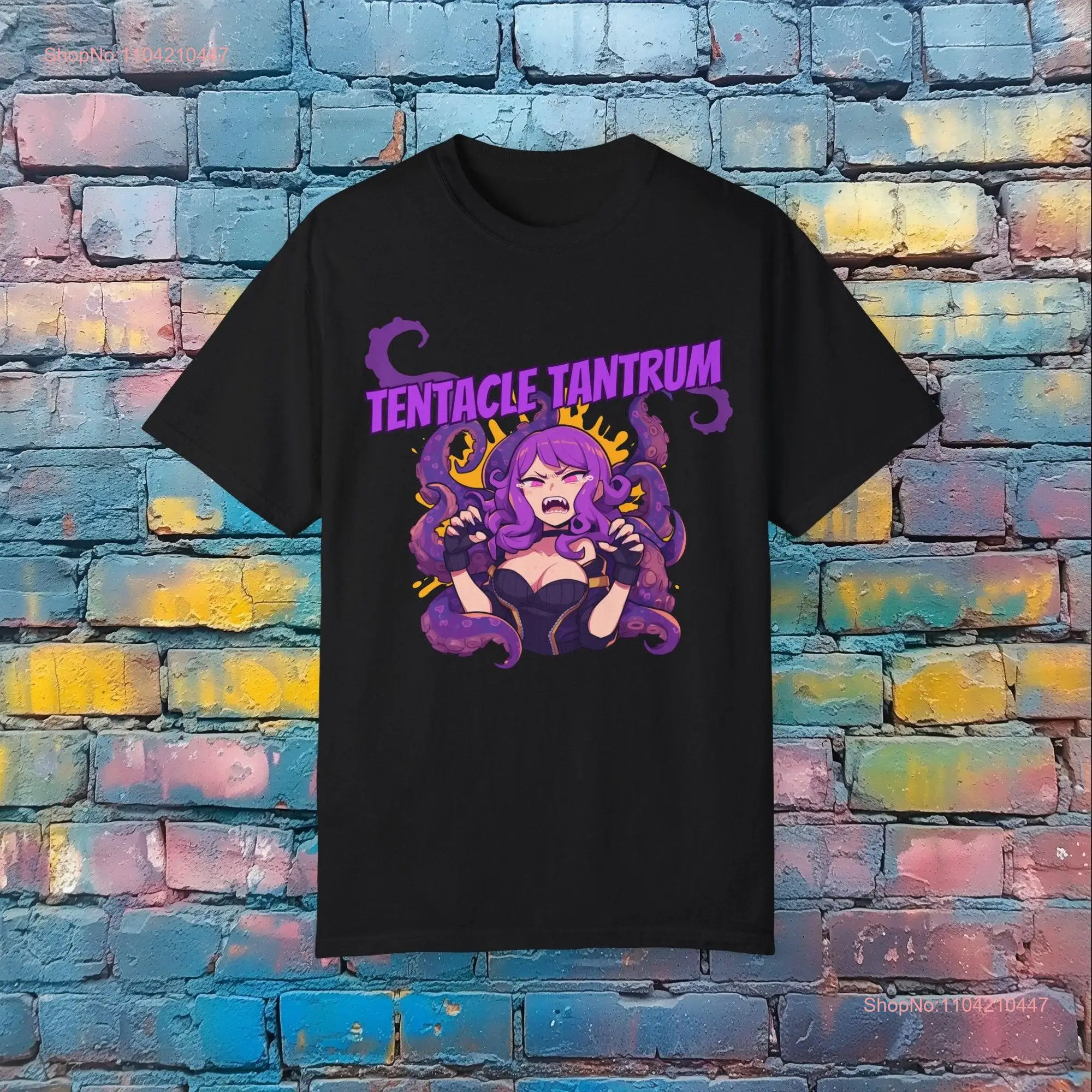 Tentacle Tantrum T Shirt Funny Anime  long or short sleeves