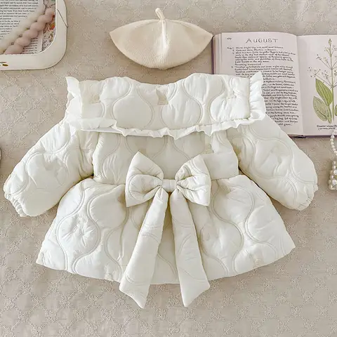 2024 두꺼운 따뜻한 옷 신생아 여아 코트, 유아 아기 소녀 봉제 재킷, 두꺼운 따뜻한 카디건, 겨울 신상