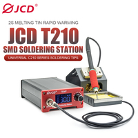 T210 75W Digital Soldering Iron Station Soldering Tips Welding Rework Station OLED Temperature Adjustable Control sleep function